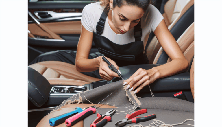 can auto detailing services repair upholstery damage